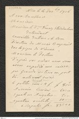 Nachlass Franz Steindachner, Brief von Gal Frères ("Gebrüder Gal") an Franz Steindachner (04.12.1906), Inv.Nr. 149.06, Seite 1